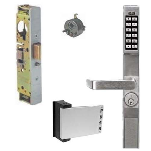 DL1200PPAK Alarm Lock narrow stile electronic pushbutton